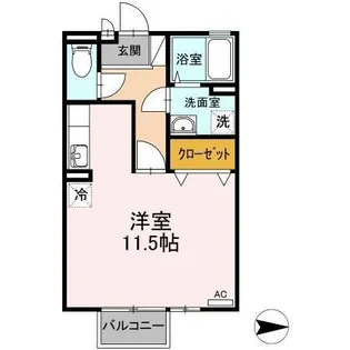 1Rの間取り画像