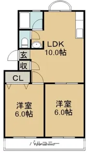 ハイツスズエ【3C号室】の間取り