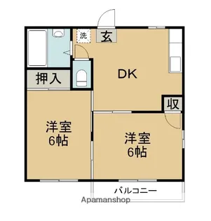エルムハウス【1階】の間取り
