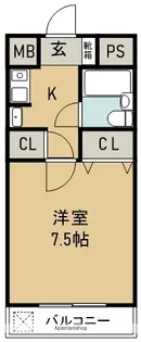 シティコート新浜【210号室】の間取り