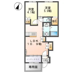 ハピネス【1階】の間取り