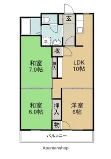 里見第2ビル【603号室】の間取り