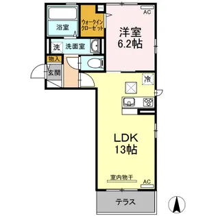 パストラル庄町【1階】の間取り