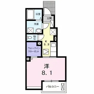 グラン ベルジュ C【1階】の間取り