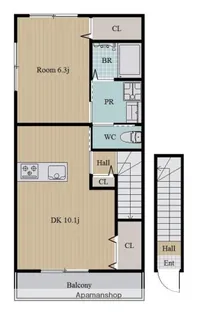 ピース・ソアレB【2階】の間取り