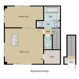 ピース・リブリスB【2階】の間取り