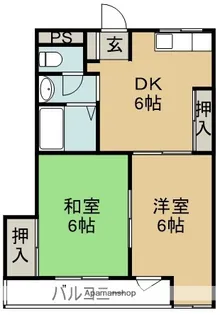 第二南昭ハイツ【3階】の間取り
