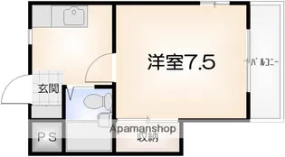 カレッジハウスBUNRI【302号室】の間取り