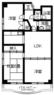 3LDKの間取り画像