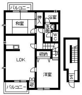ハーブマンション 武中【2階】の間取り