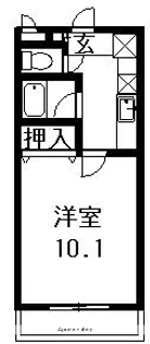 ププレ21【405号室】の間取り