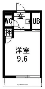シャトル昭和町【303号室】の間取り