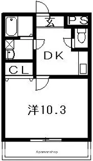 ファミール西町【11号室】の間取り