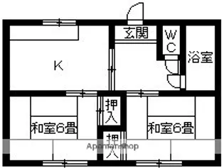 新浜マンション【103号室】の間取り