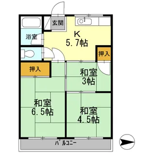 大石マンション【2階】の間取り