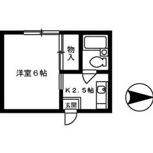 福島ハイツ【2階】の間取り
