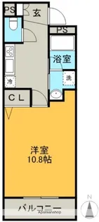 グランドパイン【201号室】の間取り