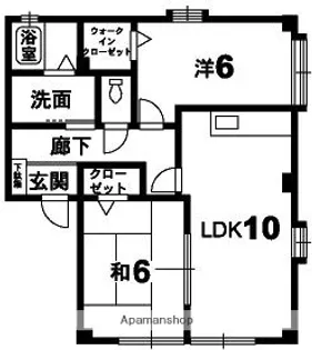 フォブールタウン須崎【B101号室】の間取り