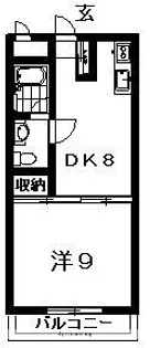南島田コーポ【1階】の間取り