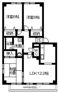 フォブールブリエ【A201号室】の間取り