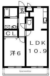 エスポワール2【2階】の間取り