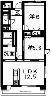 エスポワール【3階】の間取り