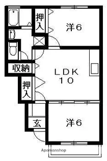 ディアス38【1階】の間取り