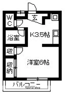 エクセレント101チュミック【215号室】の間取り