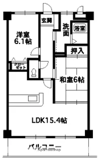 フィネス藍住【2階】の間取り