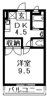 ハイランドマンション多田3号棟【1階】の間取り
