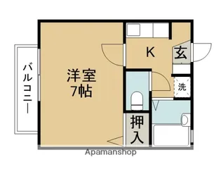 タウンハイツF【201号室】の間取り