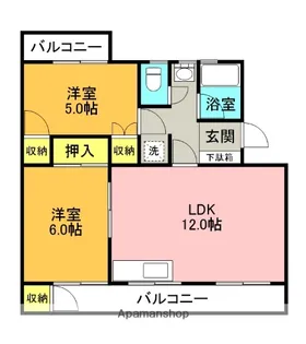 第2阿波ビル【1階】の間取り