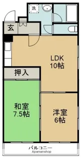 ルミエール大協【203号室】の間取り
