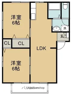 フレグランス北矢三【101号室】の間取り