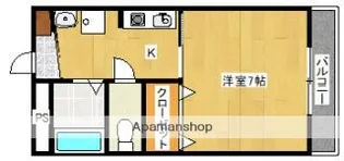 ブリリアントキューブ【502号室】の間取り