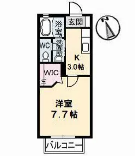 シャーメゾンWith-K【2階】の間取り