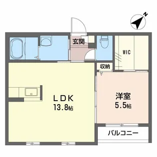 シャーメゾンさくら B棟【2階】の間取り