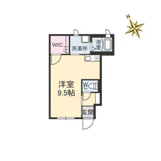 シャーメゾン山城【1階】の間取り