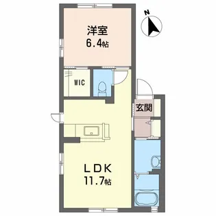 シャーメゾン本谷【1階】の間取り