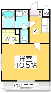 マリベールHIRO【102号室】の間取り