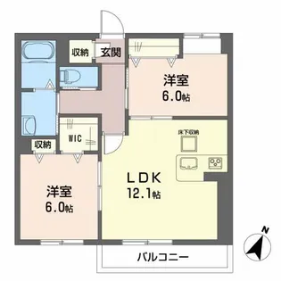 BEREO.KAWANO【1階】の間取り