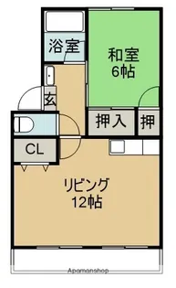 サンステージ北沖洲Ⅲ【2階】の間取り