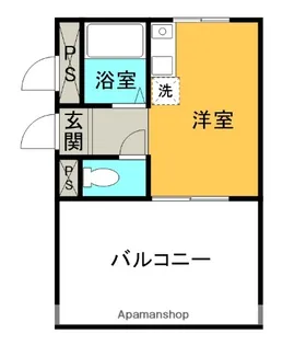 1Rの間取り画像