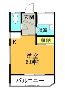 ジョイフル助任【202号室】の間取り