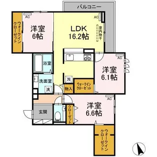 イリスコート【2階】の間取り