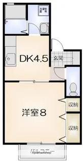ハーバービュー金磯【1階】の間取り