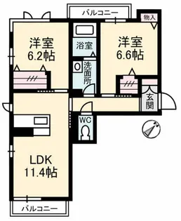 ローレルTAKU【3階】の間取り