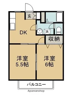 ディアス住吉【1階】の間取り
