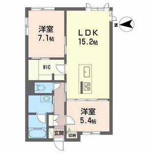 ベレオ杏樹BELS認証【1階】の間取り