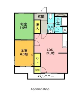 ロイヤルグレースコーポ阿部【307号室】の間取り